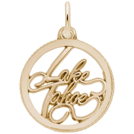 Lake Tahoe Disc Charm - Travel Souvenir Jewelry for Adventurers 6298