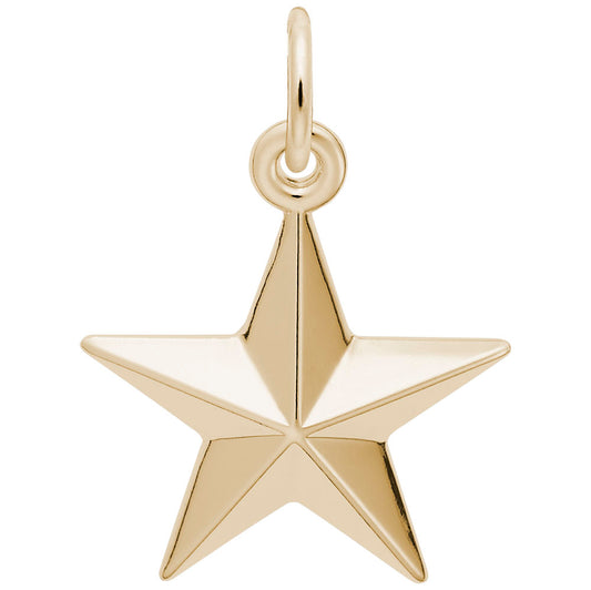 Personalized Star Charm Award - Custom Engraved Jewelry Gift 6305