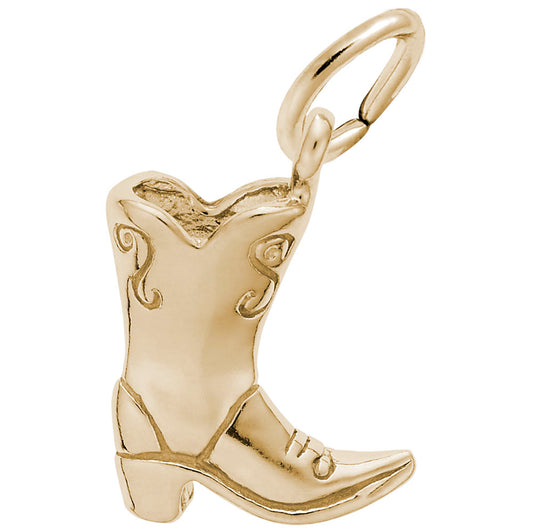 Charming Cowboy Boot Pendant - Perfect for Dance & Music Lovers 6312