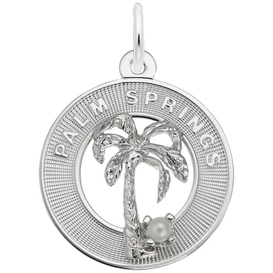 Palm Springs Tree Ring Charm