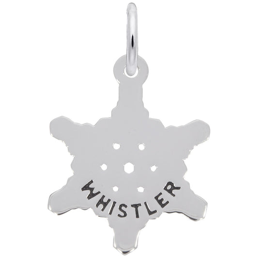 Whistler Snowflake Charm - Travel Souvenir from British Columbia 6367