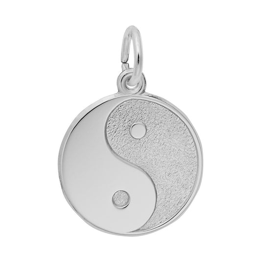 Yin Yang Charm - Elegant Disc Pendant for Balance & Harmony 6430