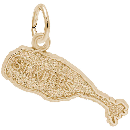 St. Kitts Map Charm