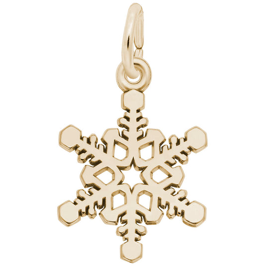 Delicate Small Snowflake Charm for Winter Jewelry Collection 6543