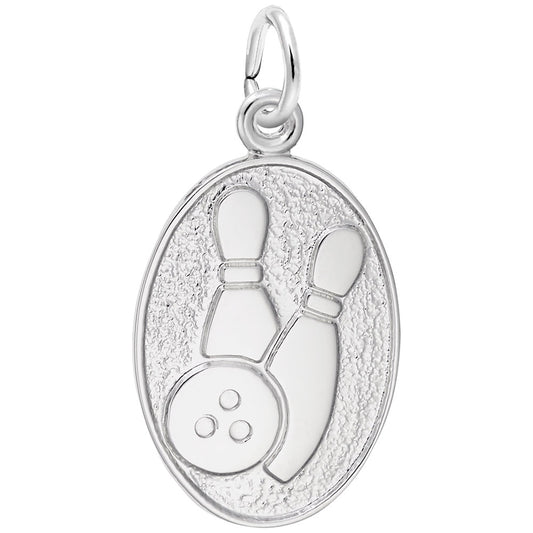 Bowling Oval Disc Charm - Perfect Gift for Bowling Enthusiasts 6562