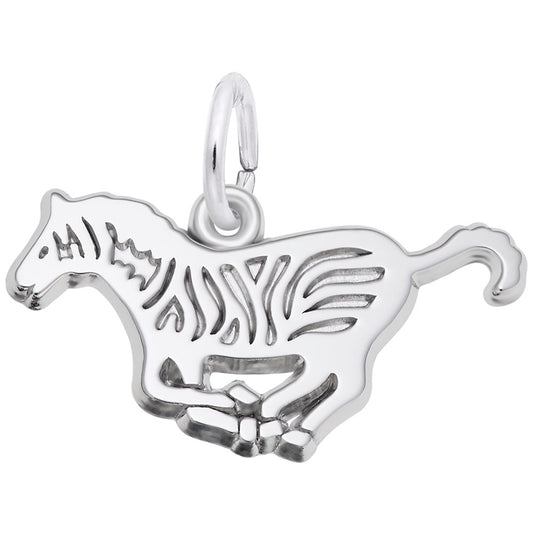 Flat Zebra Charm