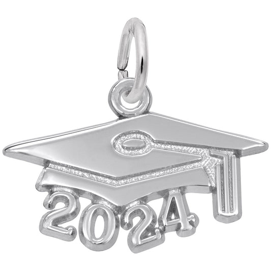 2024 Large Graduation Cap Charm - Celebrate Your Achievement 6924