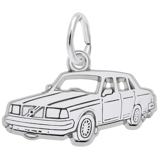 Flat Mid-Size Luxury Car Charm for Stylish Jewelry Collection 7785