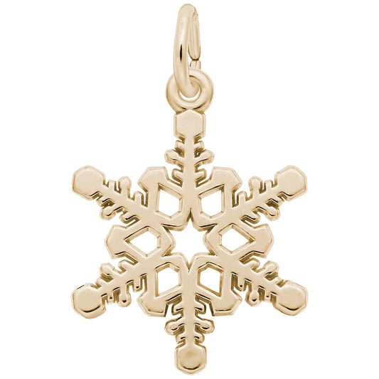 Elegant Snowflake Charm for Winter Jewelry - Rembrandt Charms 7816