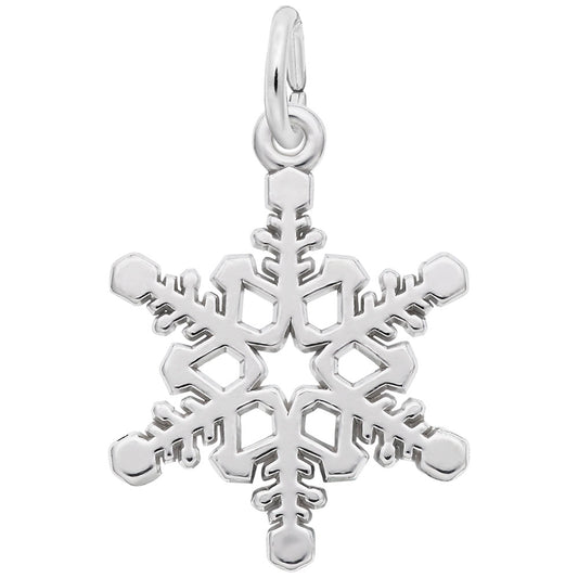Elegant Snowflake Charm for Winter Jewelry - Rembrandt Charms 7816