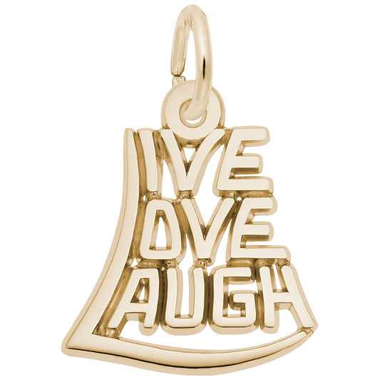 Live Love Laugh Charm for Friends - Meaningful Friendship Gift 7837