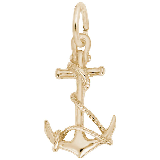 Anchor with Rope Charm - Nautical Jewelry for Sea Lovers 7844