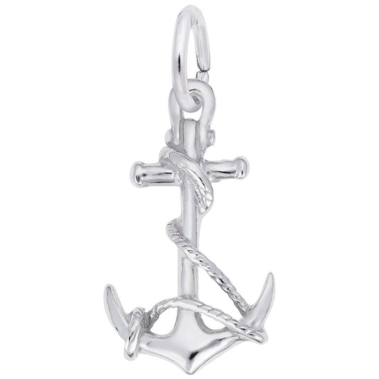 Anchor with Rope Charm - Nautical Jewelry for Sea Lovers 7844