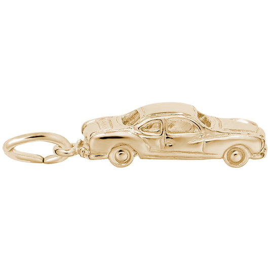Classic Business Coupe Charm - Elegant Automotive Jewelry Piece 7899