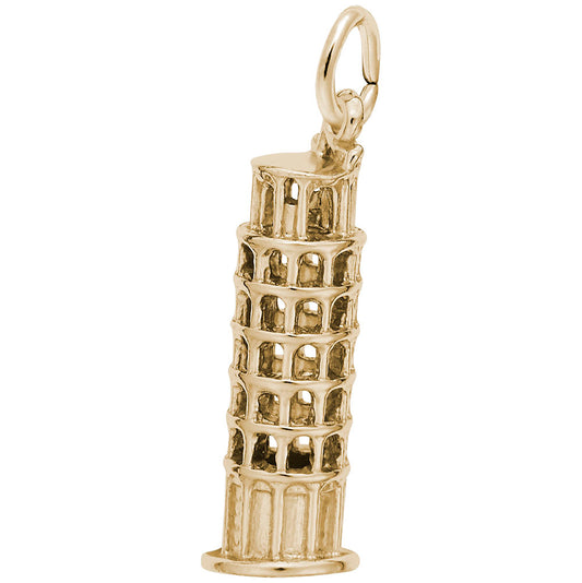 Leaning Tower of Pisa Charm - Travel Souvenir Jewelry Gift 8108