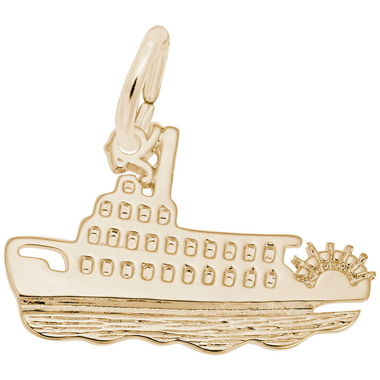 Charming Riverboat Pendant - Nautical Jewelry for Sea Lovers 8112