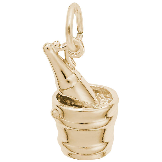 Champagne Bucket Charm for Celebrating Love and Marriage Moments 8158