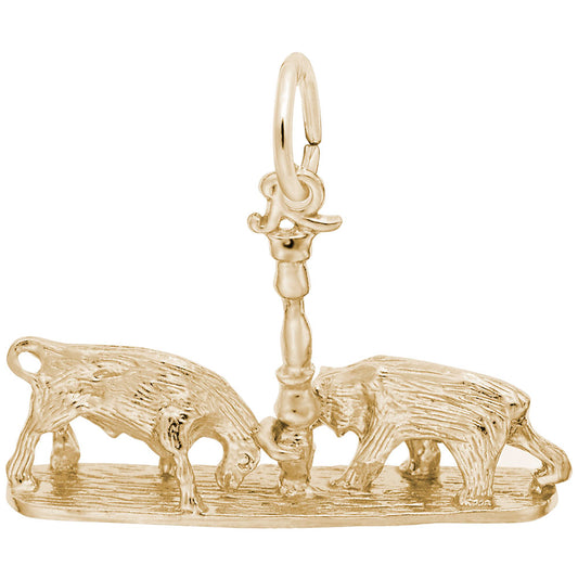 Graduation Bull & Bear Charm - Celebrate Your Achievement 8185
