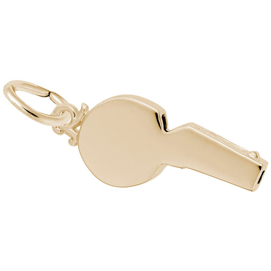 Football Referee's Whistle Charm - Perfect for Sports Lovers 8239