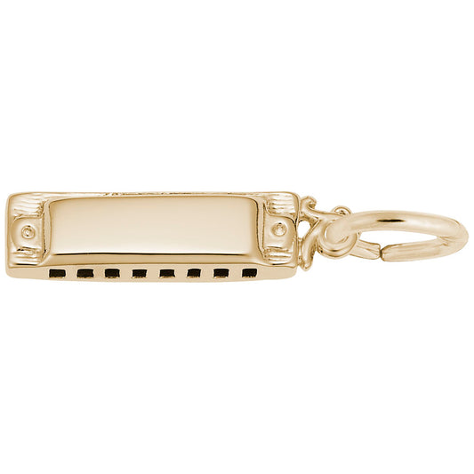 Delicate Silver Harmonica Charm for Music Lovers & Collectors 8275