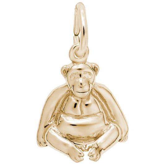Adorable Sitting Monkey Charm for Animal Lovers - Rembrandt Charms 8324