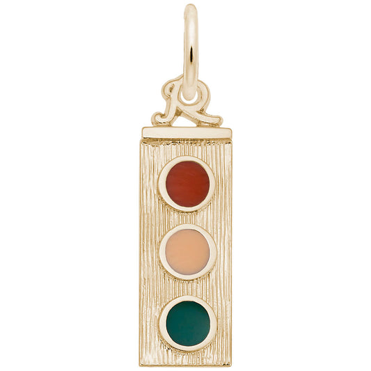 Traffic Light Charm for Bracelets - Unique Transportation Jewelry 8325