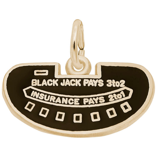 Blackjack Table Charm - Lucky Gaming Accessory for Gamblers 8333