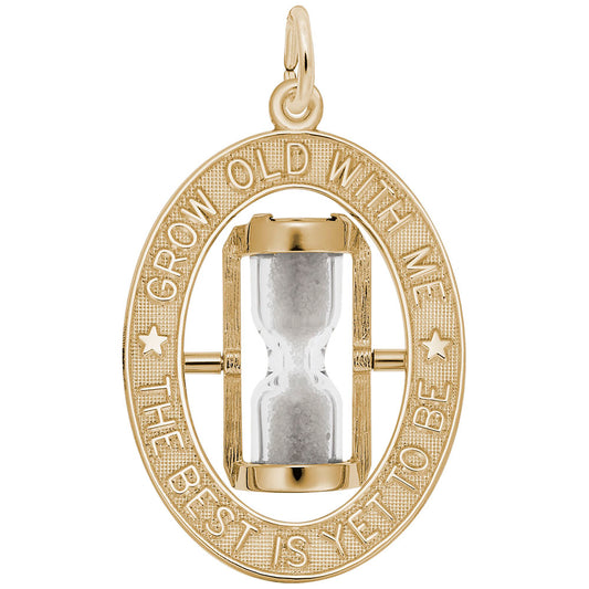 The Best Is Yet to Be Hourglass Charm for Friendship & Family 8345