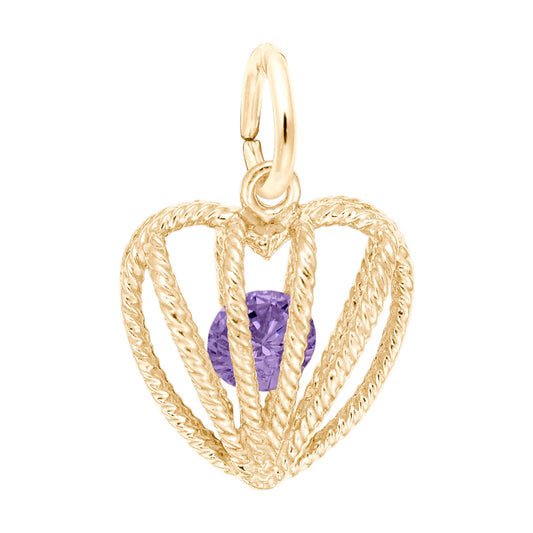 Embraced with Love February Birthstone Charm for Baby Gifts 8350-002