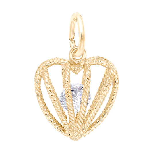 Embraced with Love April Stone Charm for Family & Friendship 8350-004