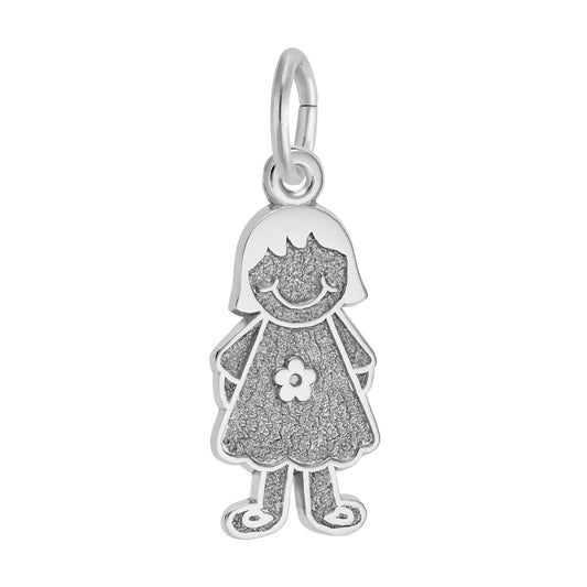Girl with Flower Dress Charm