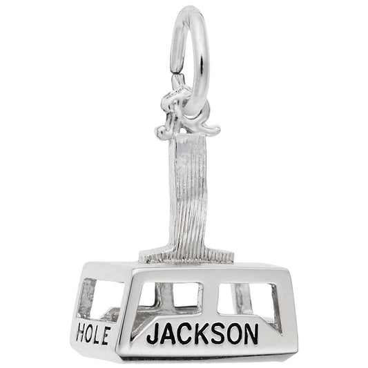 Jackson Hole Gondola Charm - Travel Souvenir Jewelry for Adventurers 8473
