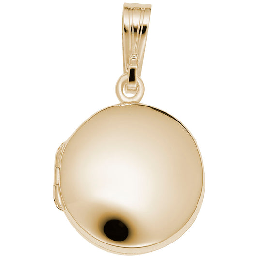 Custom Circle Locket Charm - Personalized Jewelry Keepsake 8604