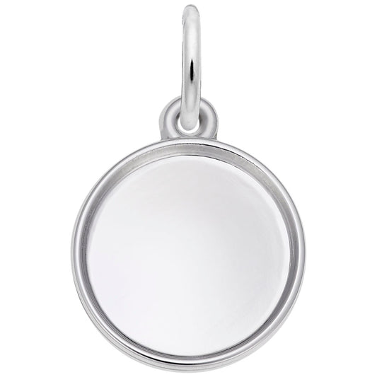Custom Circle Photo Art Charm - Personalized Keepsake Jewelry 8621
