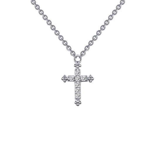 lafonn-0-07-ctw-cross-necklace