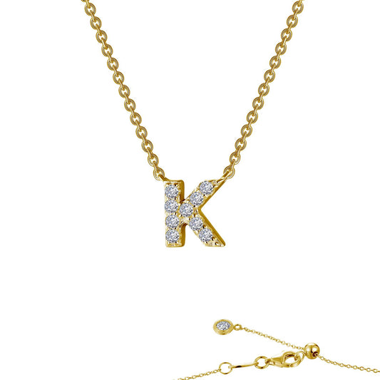 Lafonn Letter K Pendant Necklace