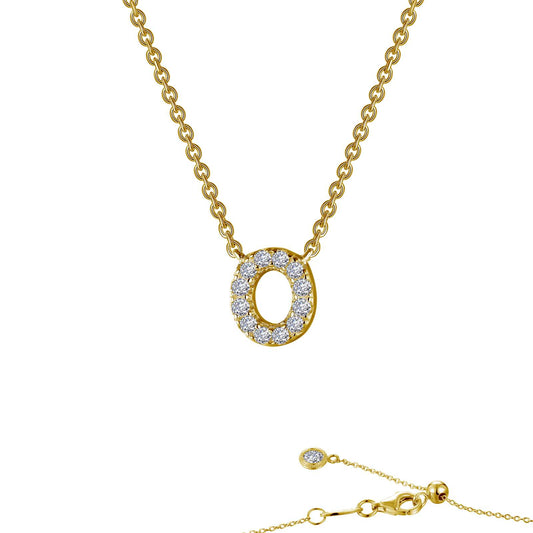 Lafonn Letter O Pendant Necklace