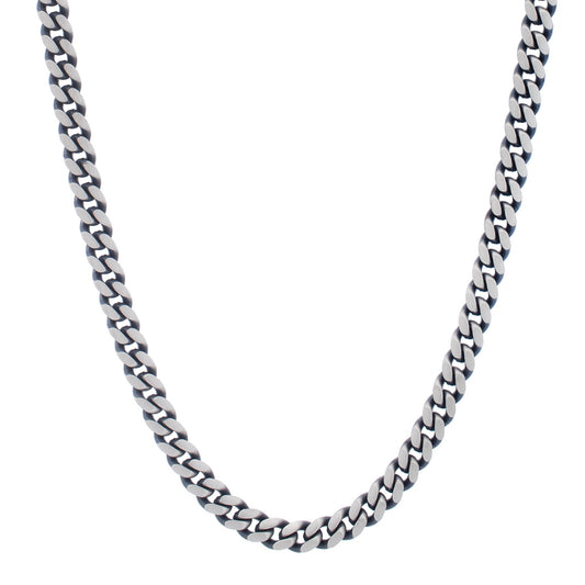 Royal Chain Silver Gun Metal Miami Cuban Chain AGBC18082