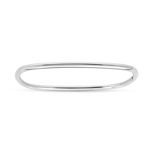 Royal Chain Silver Slip on Square Bangle AGBG3543