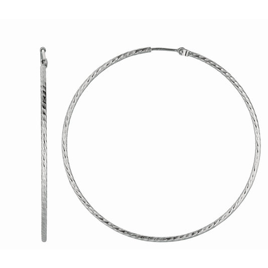 Royal Chain Silver 1.5x4.5mm Endless Hoop Earring AGE943