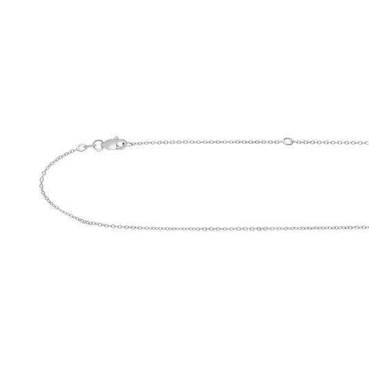 Royal Chain Silver 1.1mm Extendable Cable Chain AGECH4010