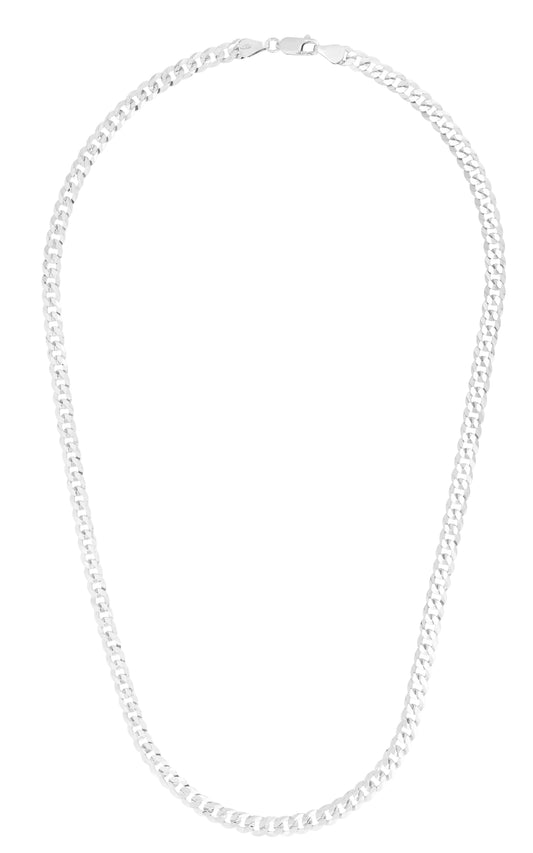 Royal Chain Silver 7mm Comfort Curb Chain AGRCRB180