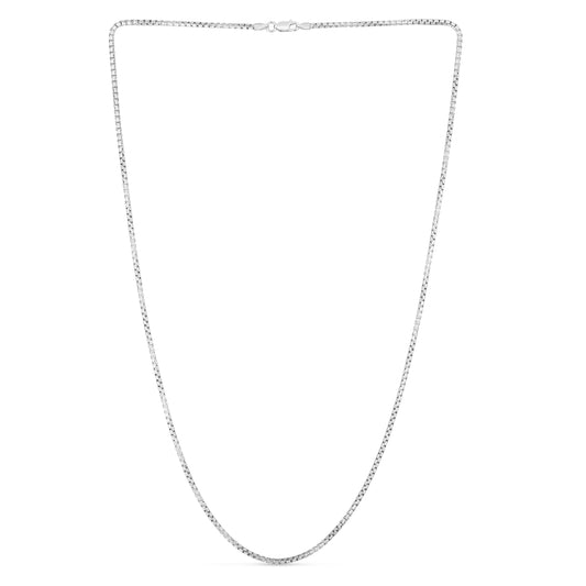 Royal Chain Sterling Silver 1.9mm Rockstar Cut Round Box Chain AGRT040