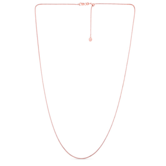 Royal Chain 14K Gold 1.3mm Adjustable Popcorn Chain APRPC030