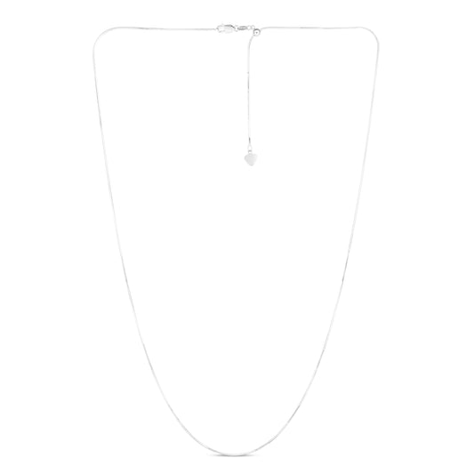 Royal Chain 14K Gold 0.80mm Adjustable Octagonal Snake Chain AWOCT1