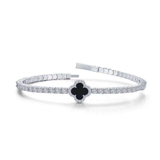 Lafonn 2.40 CTW Flexible Onyx Tennis Bracelet