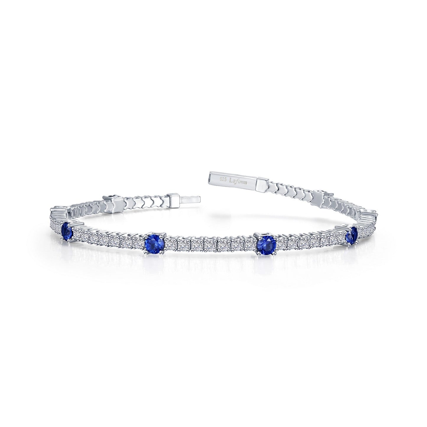 3.58 CTW Station Flexible Tennis Bracelet