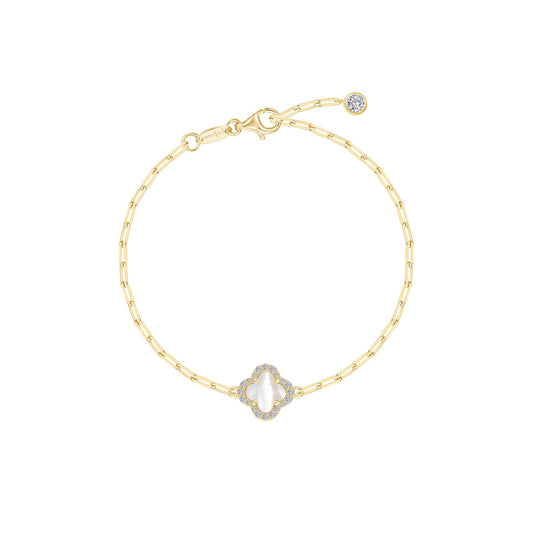 Lafonn Mother-Of-Pearl Paperclip Bracelet