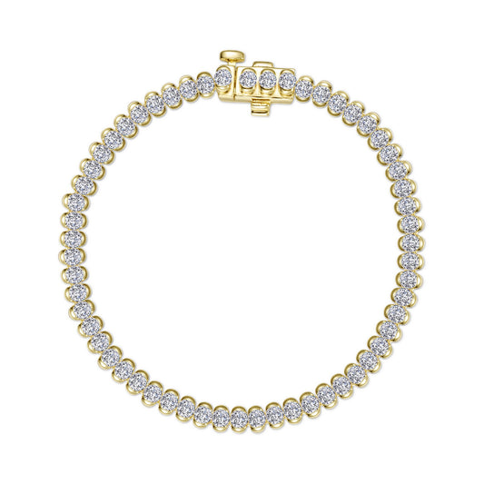 Lafonn 3 CTW Aria Half- Bezel Tennis Bracelet