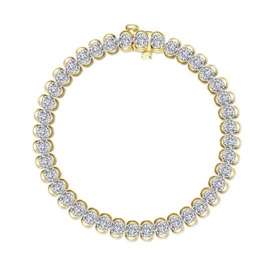 Lafonn 8 CTW Aria Half- Bezel Tennis Bracelet